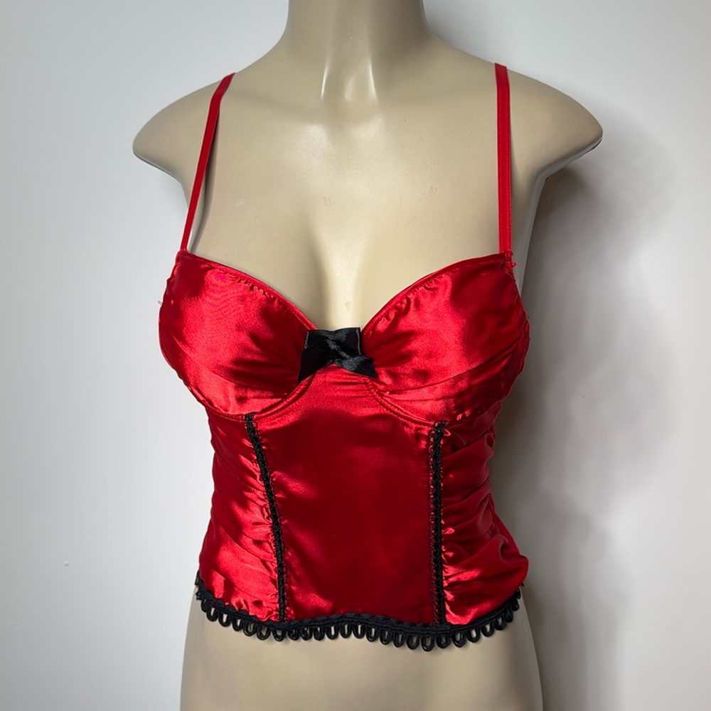Bed of Roses medium bustier red satin